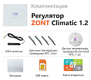 ZONT Climatic 1.2 Погодозависимый автоматический GSM / Wi-Fi регулятор (1 ГВС + 2 прямых/смесительных) с доставкой в Нефтеюганск